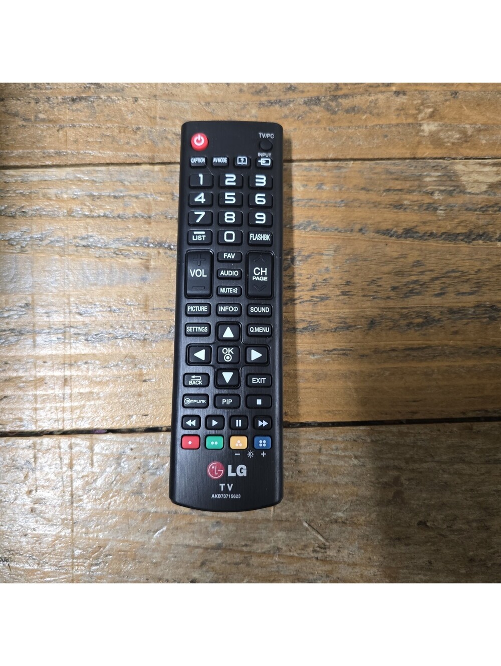 LG AKB73715623 Black Wireless Handheld Remote Control for LG 22LN4500 26LN4500